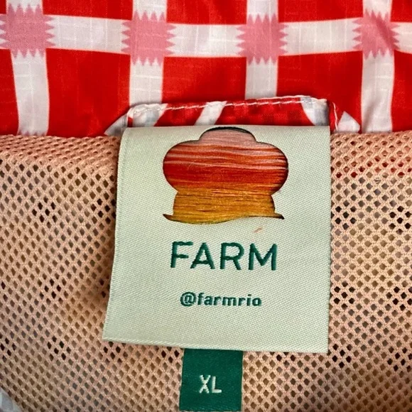 FARM Rio Carnaval Mixed Print Windbreaker with Crochet Detail - Picture 14 of 15